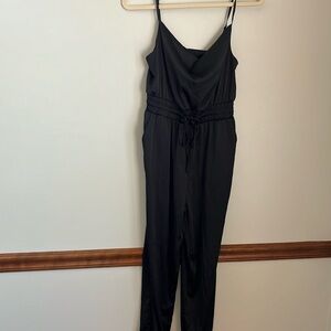 Silky black jumpsuit